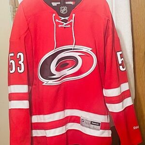 Vintage Carolina hurricanes 53 skinner